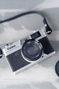Black and Silver Pentax Camera