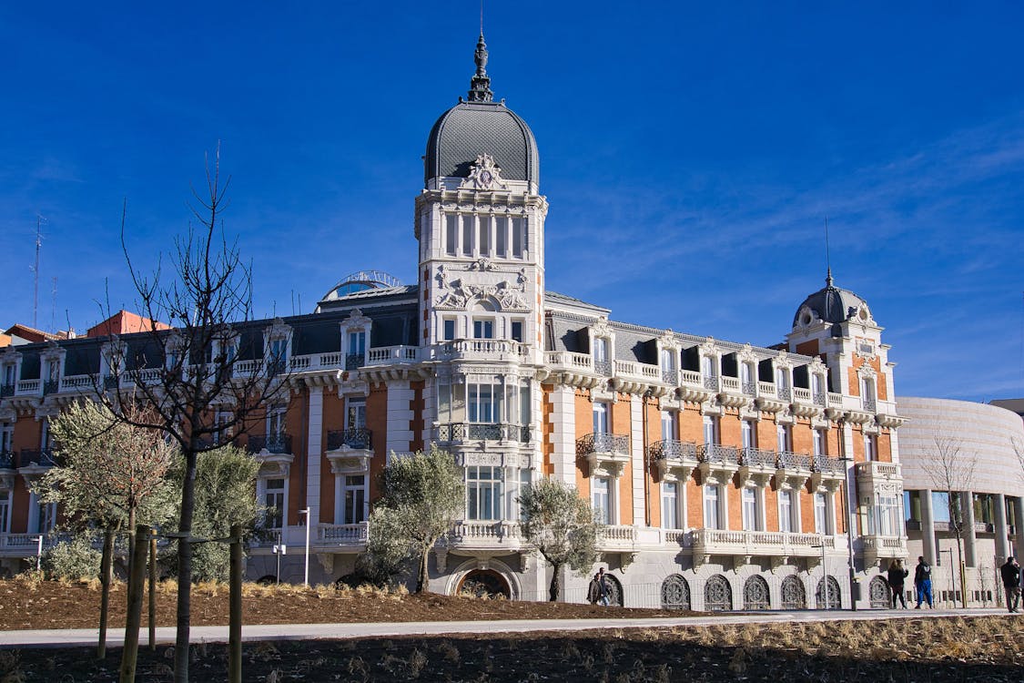 A Royal Asturian Mines Company Building Under the Blue Sky · Free Stock
