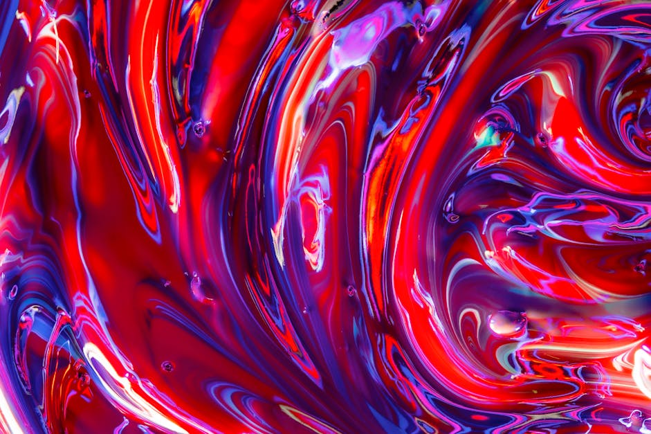 Mixture of Red and Blue Paint · Free Stock Photo