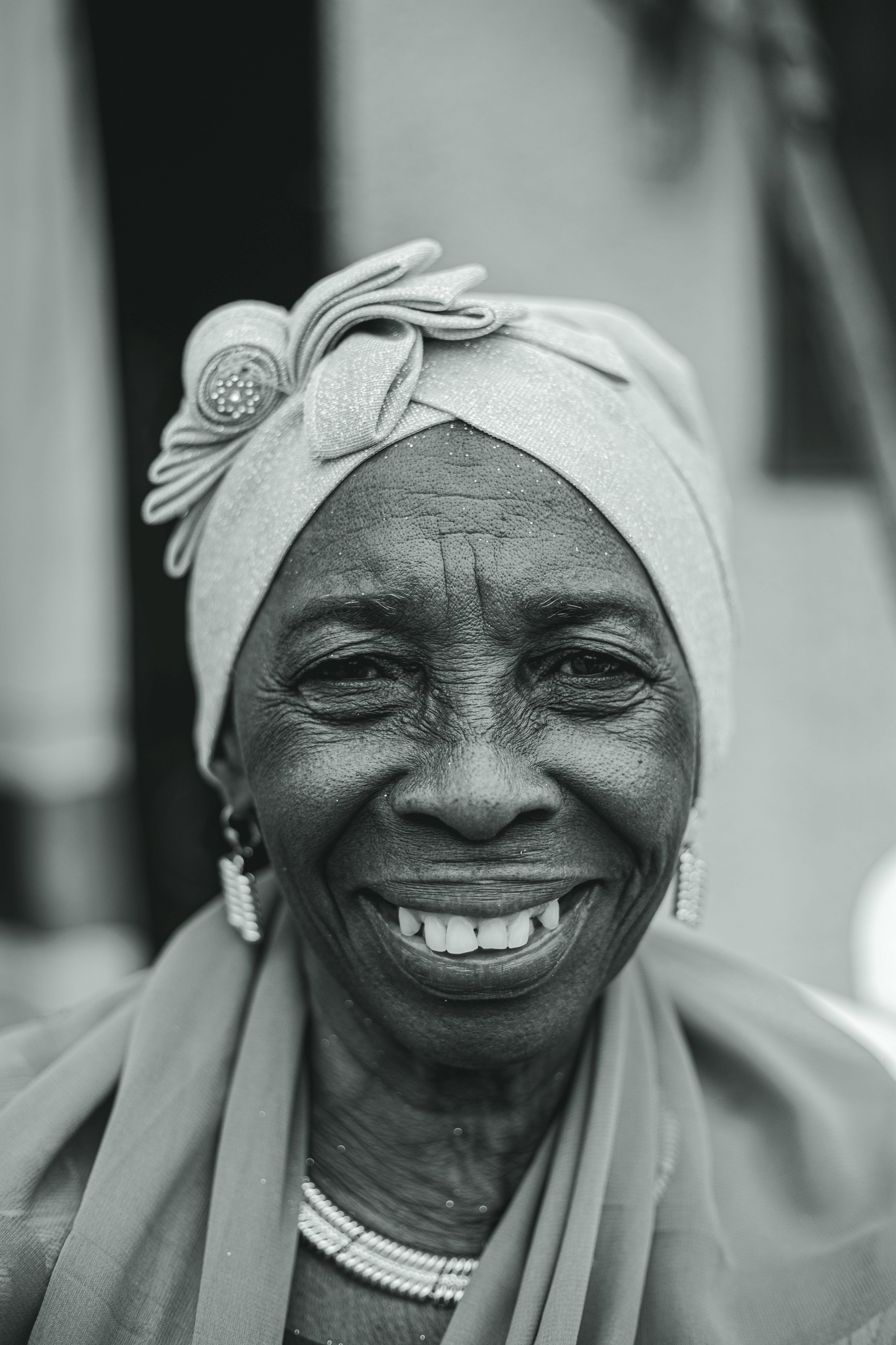 Portrait of Elderly Woman Smiling · Free Stock Photo