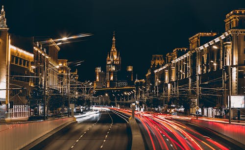 Time Lapse Photography of City during Night Time