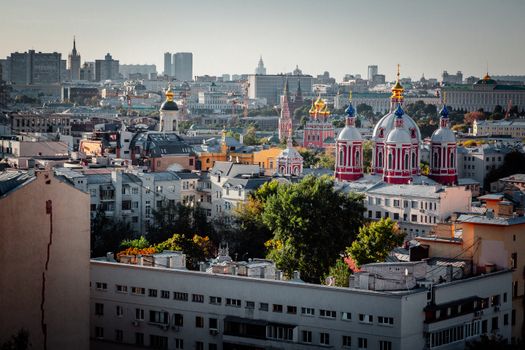 White and Red Dome Roofs Near Buildings