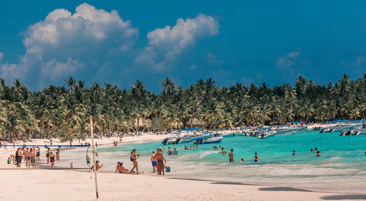 People On Tropical Beach