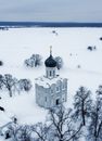The Snow Covered Church of Intercession on the Nerl