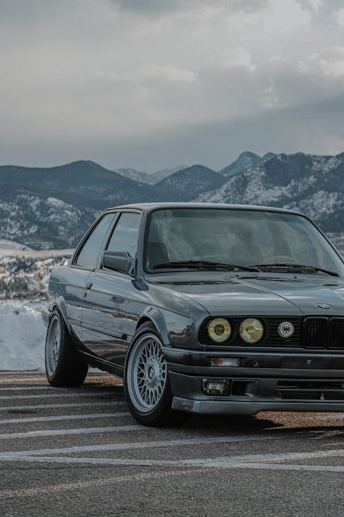 BMW, e30, 검은 차의 무료 스톡 사진