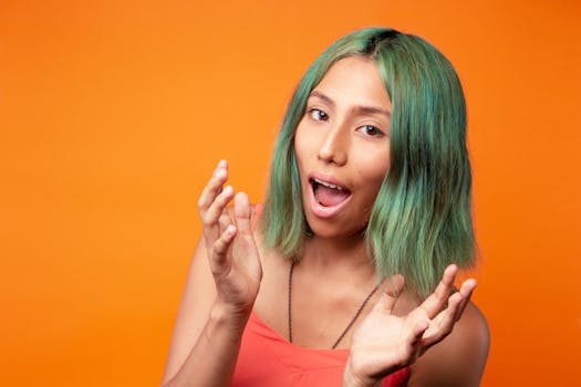 Woman Wearing Orange Spaghetti Strap Top