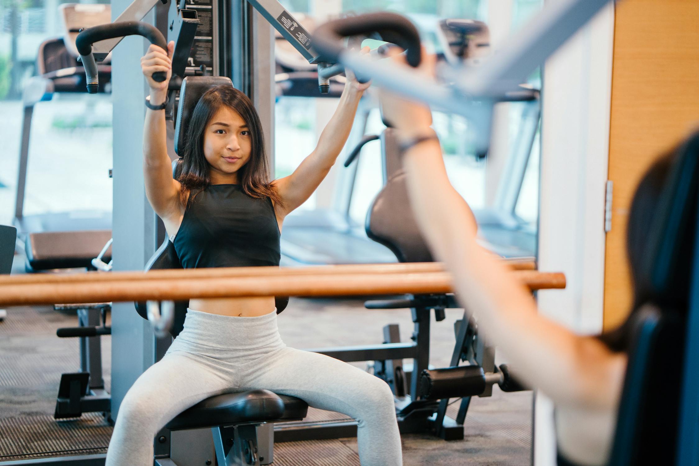 girl working out