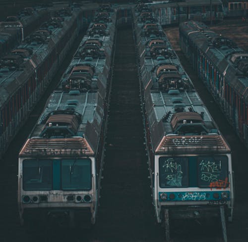 Rows of Trains