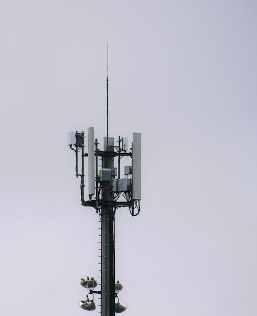 Antenna on Top of the Telecommunication Tower