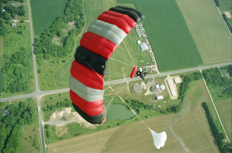 Skydiver In Air