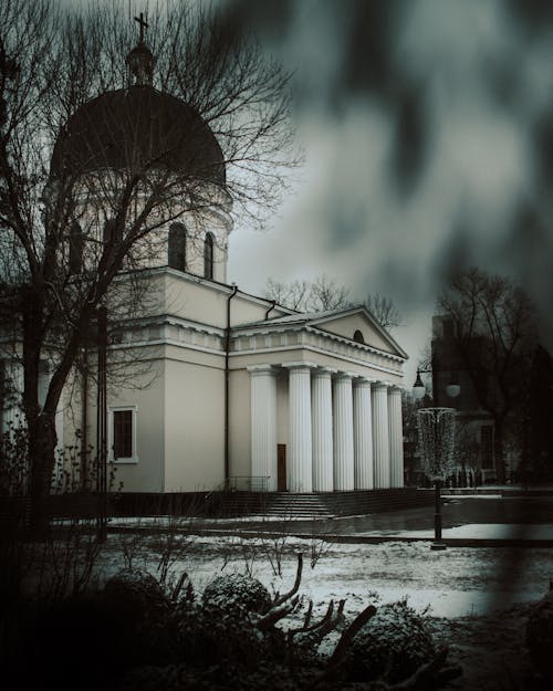 Neoclassical Church with Tower