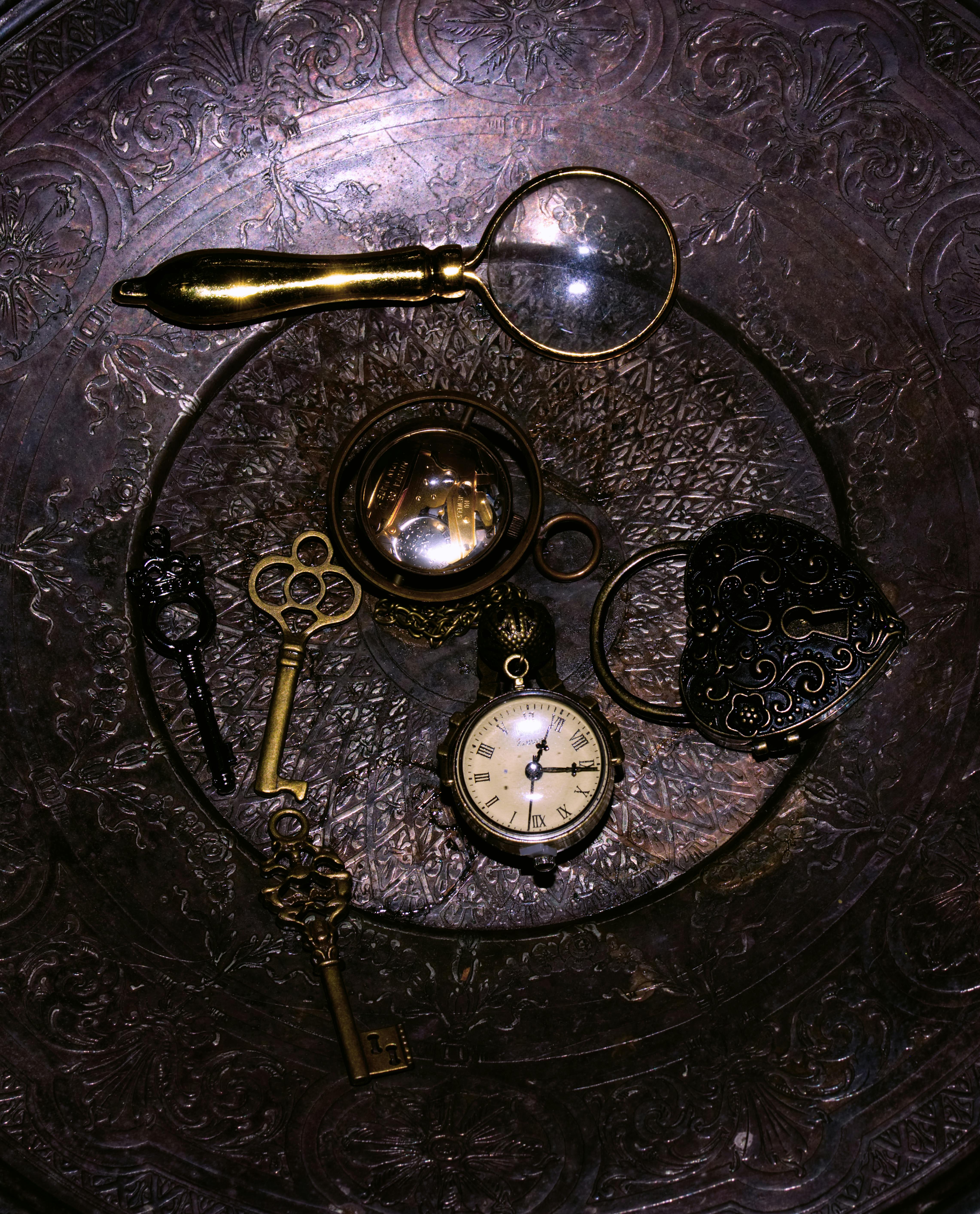 Free stock photo of clocks, gears, keys