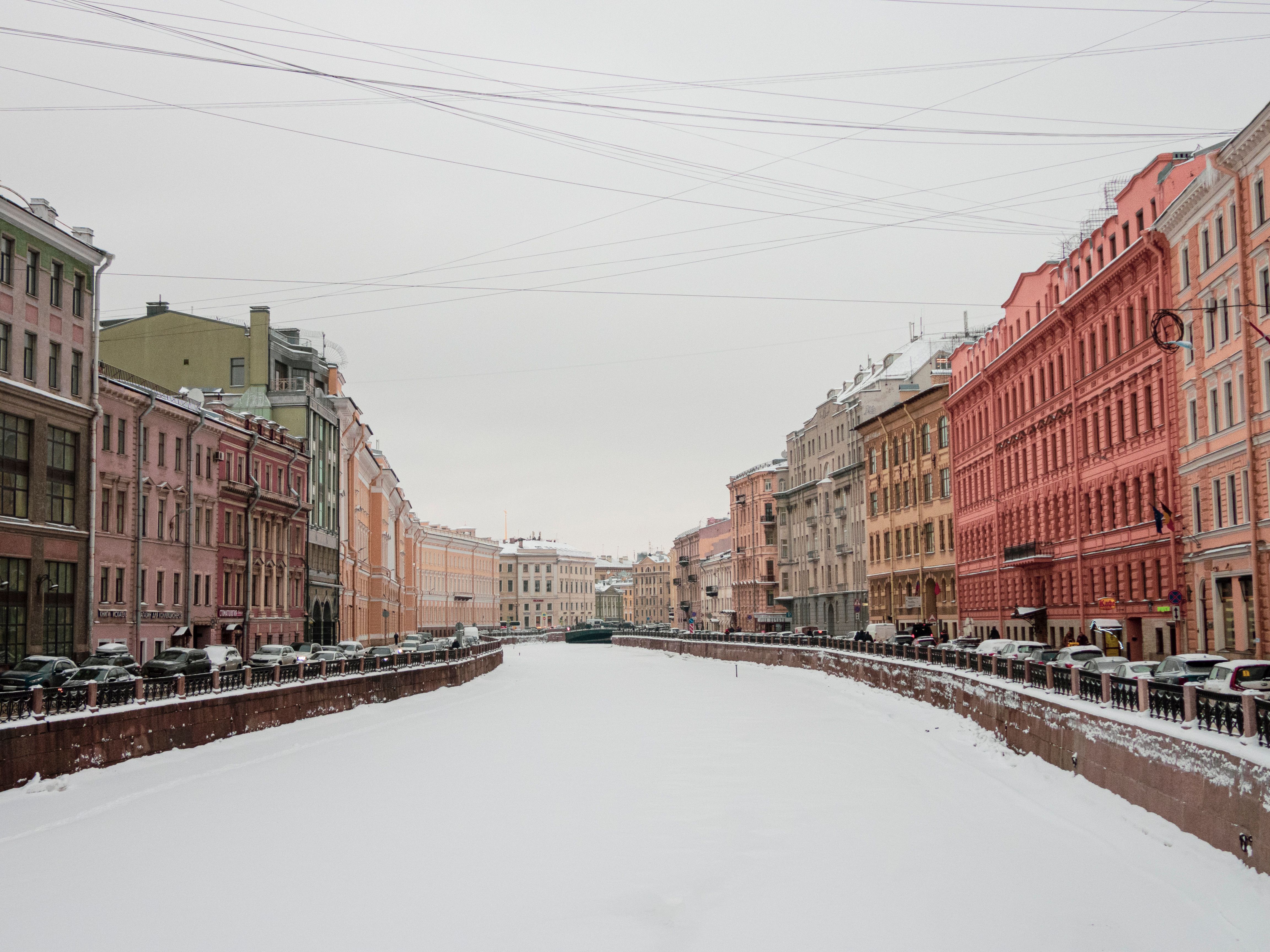 Winter scene in Russia