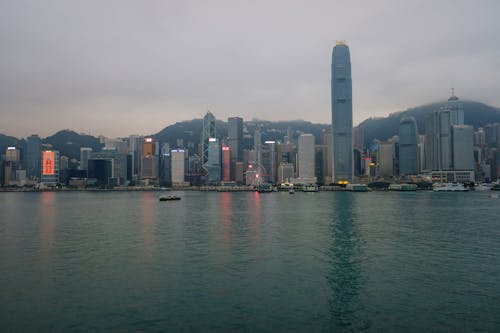 City Waterfront at Dusk 