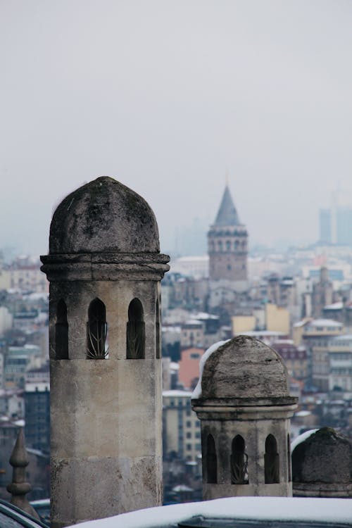 Gothic Towers in City