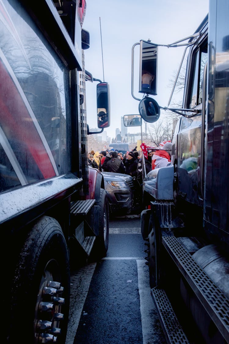 Truckers Freedom Convoy In Canada 