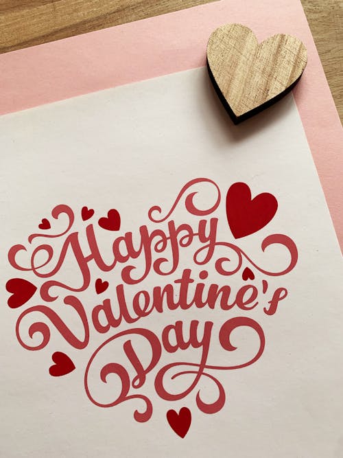 A Valentine's Day Poster in Red Ink