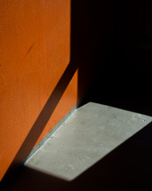 Orange Concrete Wall