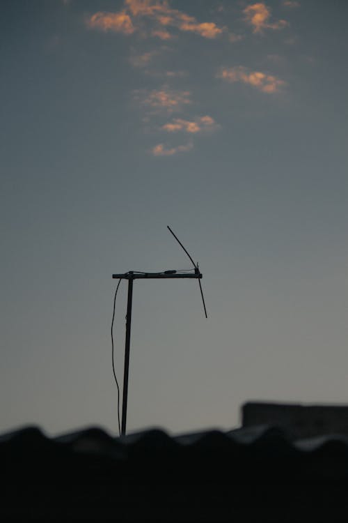 Imagine de stoc gratuită din acoperiș, amurg, antenă