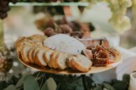 Bread With White Cream on White Ceramic Plate