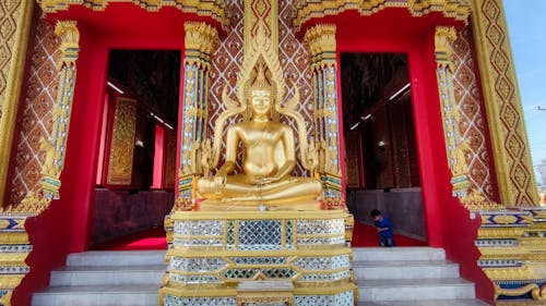 altın, Buda, Budizm içeren Ücretsiz stok fotoğraf