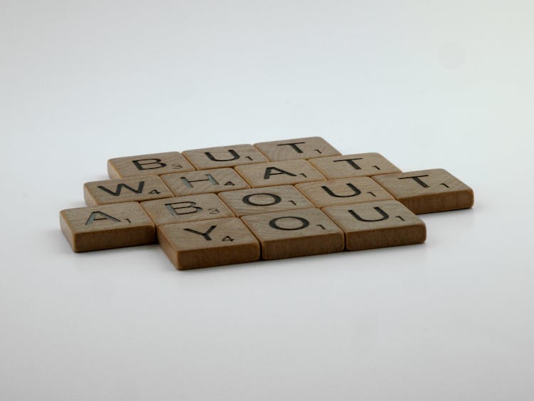 Scrabble Letters Forming Message