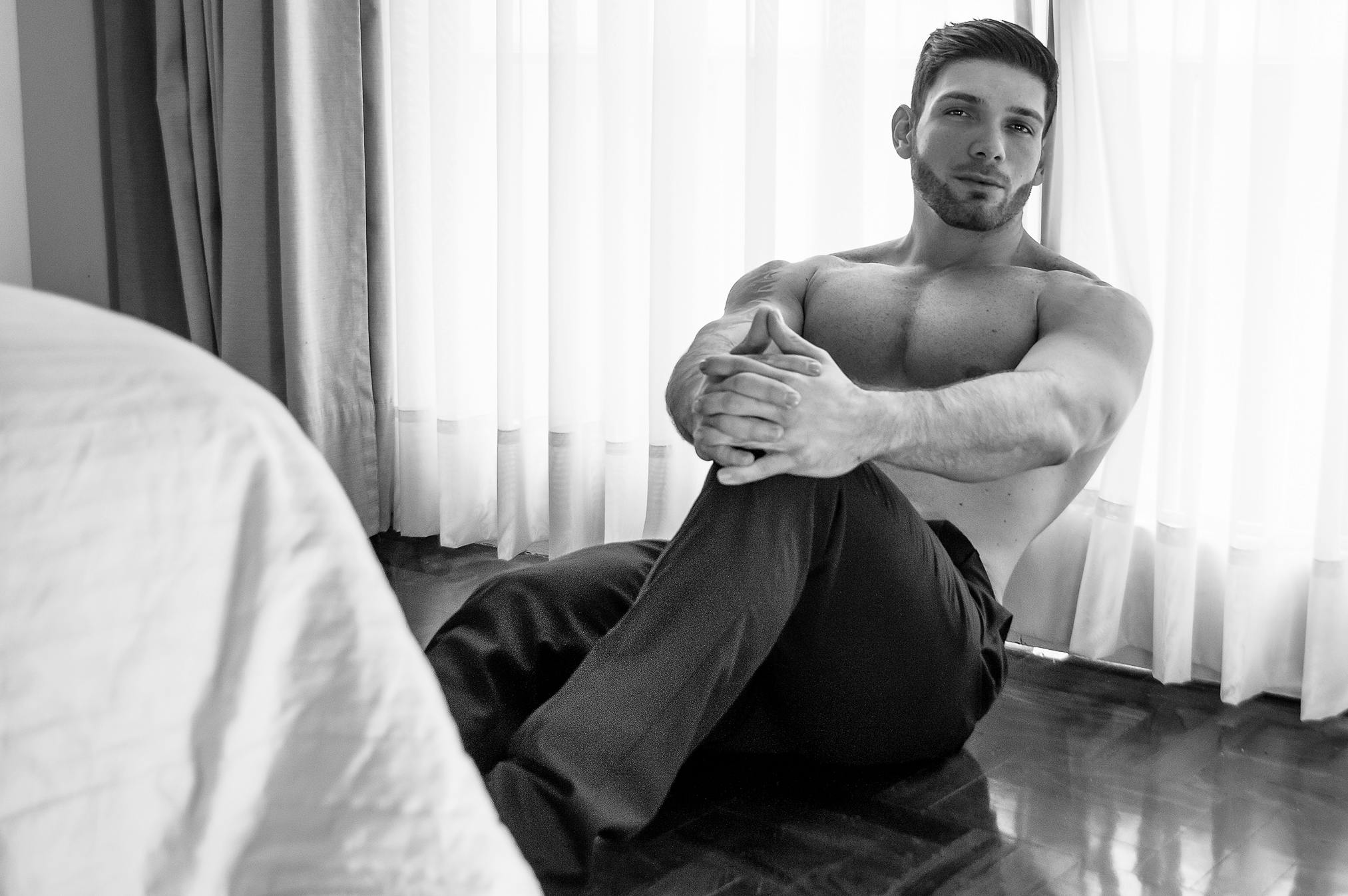 Naken manliga Fitness modeller