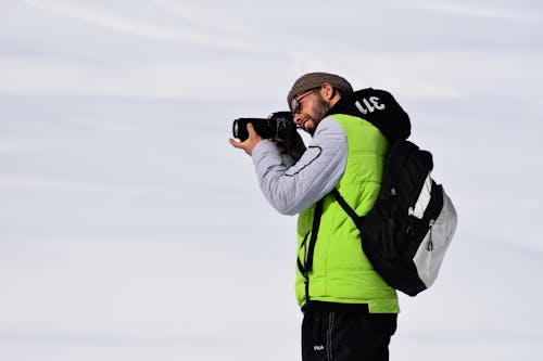 Man Taking Pictures with a Dslr