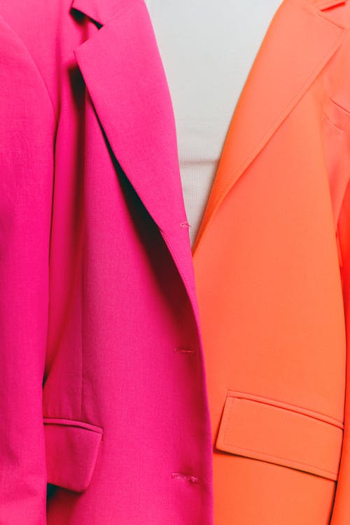 Colorful Blazers in a Studio 