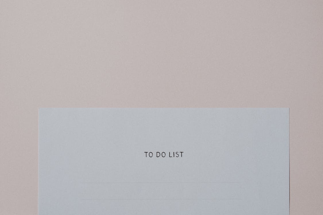 Free To Do List Procrastination Quote Stock Photo