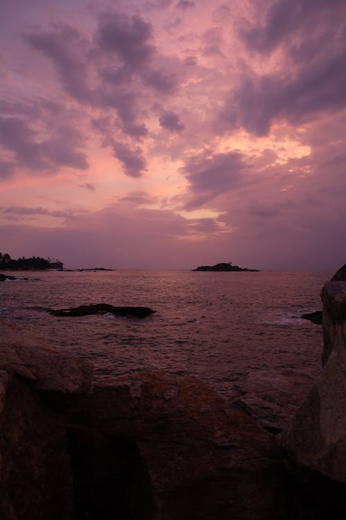 adalar, akşam karanlığı, bulutlar içeren Ücretsiz stok fotoğraf