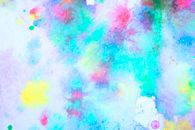 Pink and Blue Abstract Painting