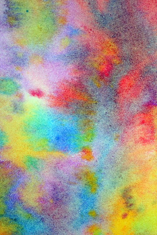 Free Close-Up Shot of Colorful Abstract Painting Stock Photo
