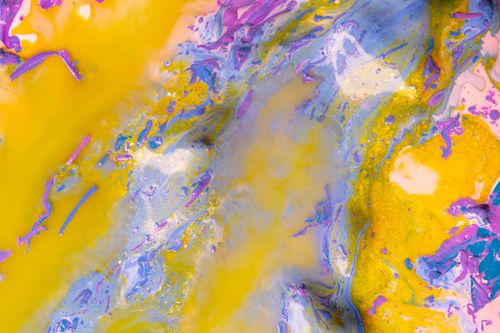 Free Dynamic close-up of vibrant abstract colors in a modern artistic expression. Perfect for art enthusiasts. Stock Photo