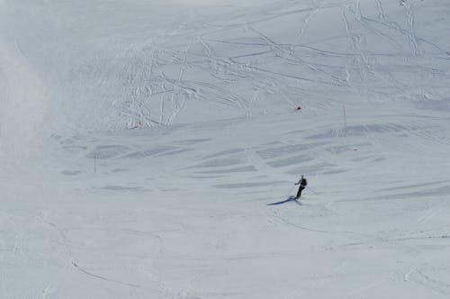 Man Skiing on a Hill