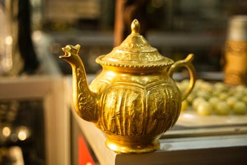 Ancient gold kettle