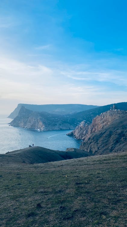 deniz, dikey atış, doğa içeren Ücretsiz stok fotoğraf