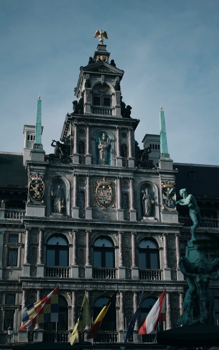 Facade Of Antwerp City Hall