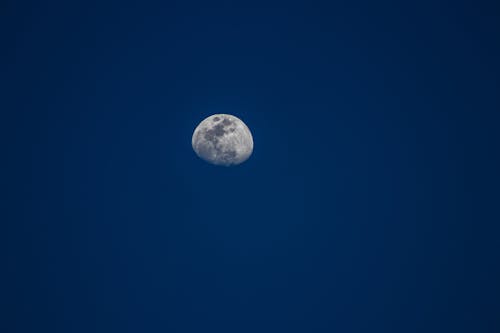 Základová fotografie zdarma na téma měsíc, modrá, obloha