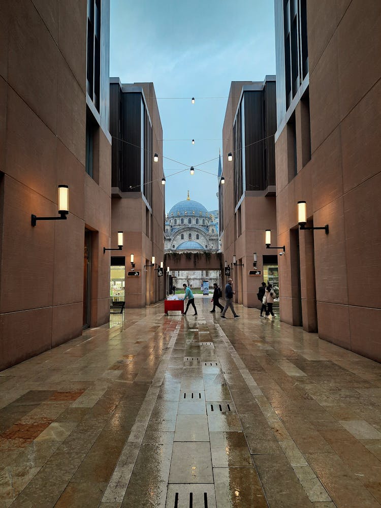 Marble Street In Beirut Souks District In Beirut