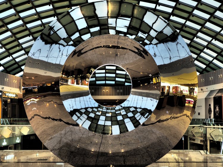 Concentric Mirror In A Shopping Mall