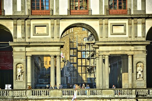 Uffizi and Accademia private morning — Florence