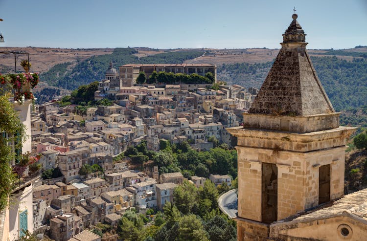 View Of Ragusa From Santa Maria Delle Scale