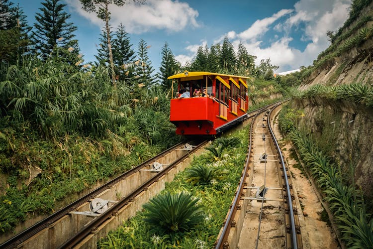 A Funicular In Ba Na Hills, Vietnam