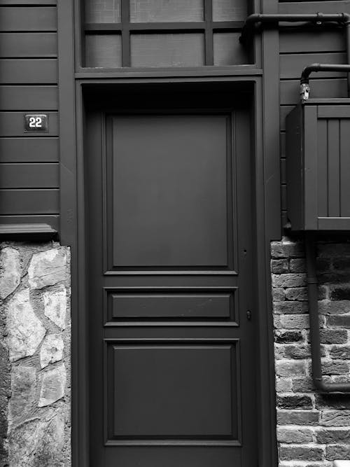 Foto profissional grátis de casa, entrada, negro