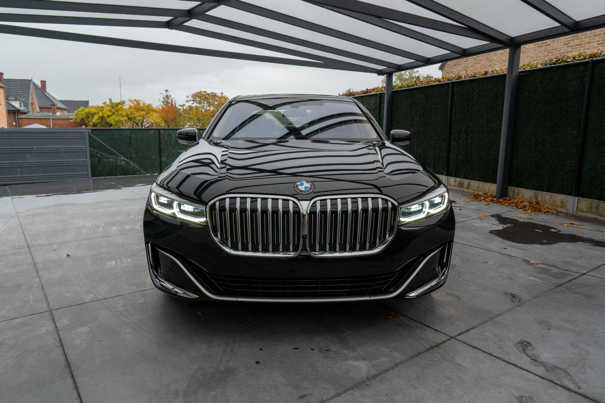 Car parked in a modern garage