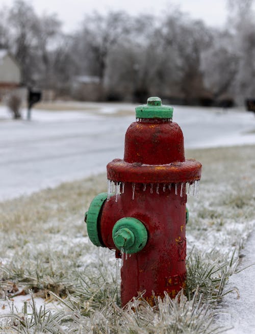 Gratis arkivbilde med brannhydrant, frost, gate Arkivbilde