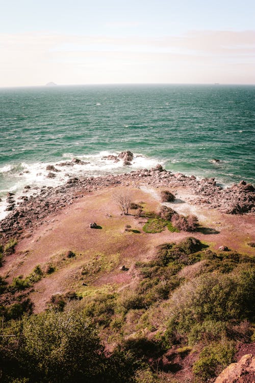 A Sea Near a Rocky Shore