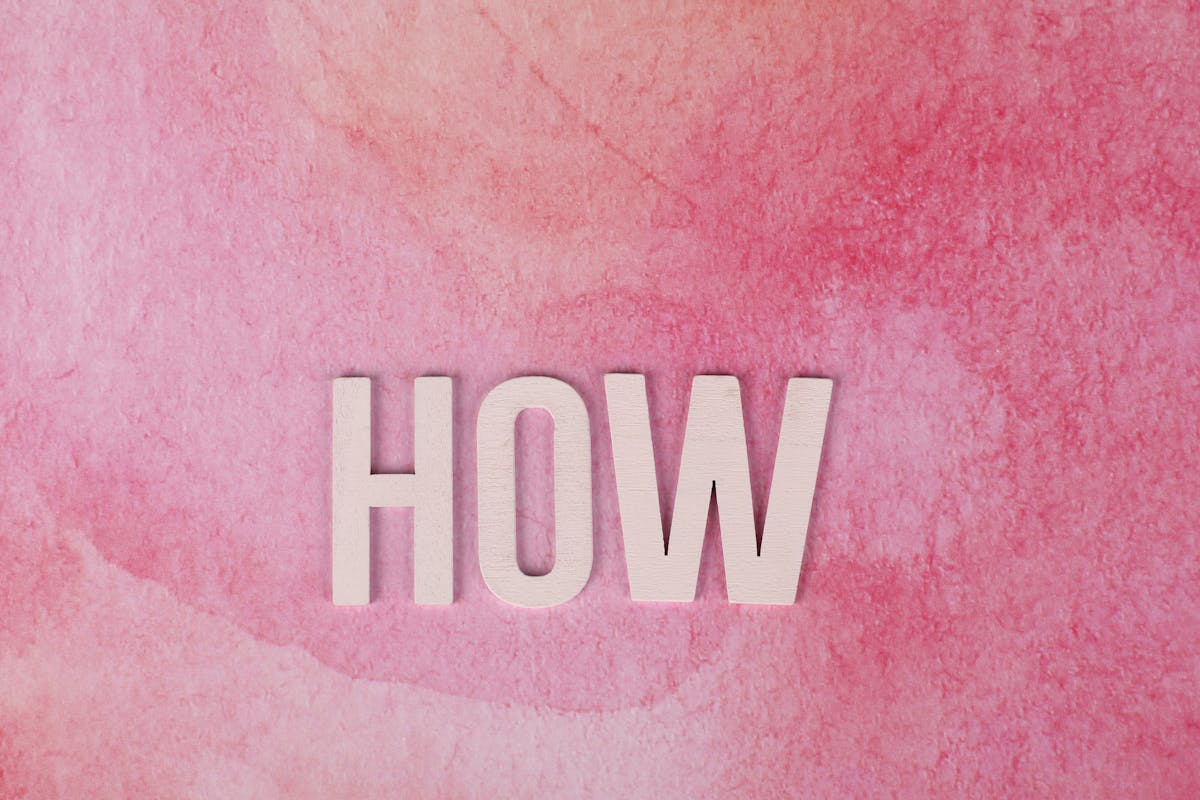 A Text on a Pink Surface