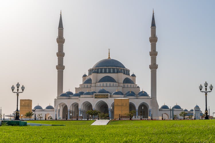 Sharjah Grand Mosque In United Arab Emirates